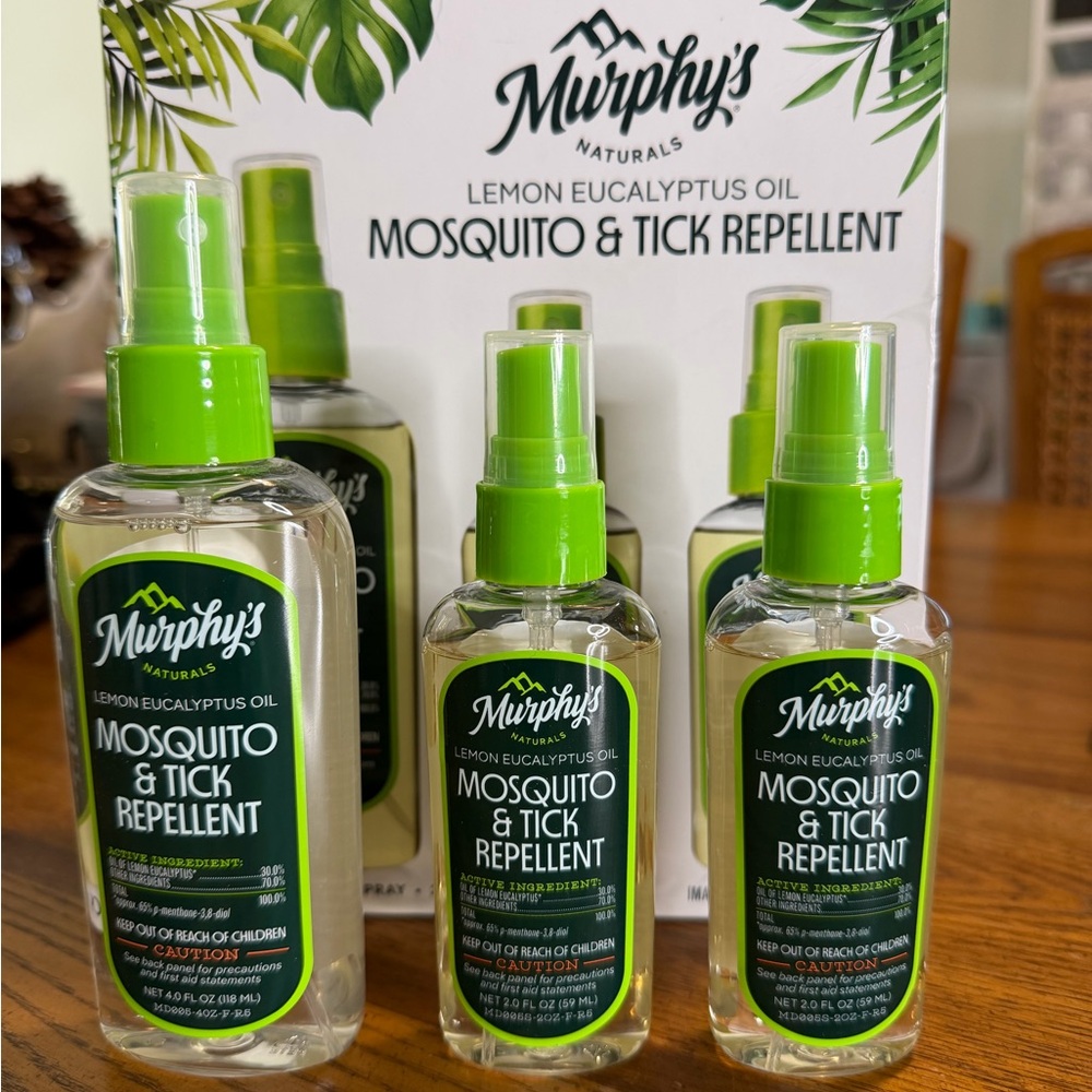 Murphy's Naturals Mosquito & Tick Repellent Spray 3 pack Plant- Based
